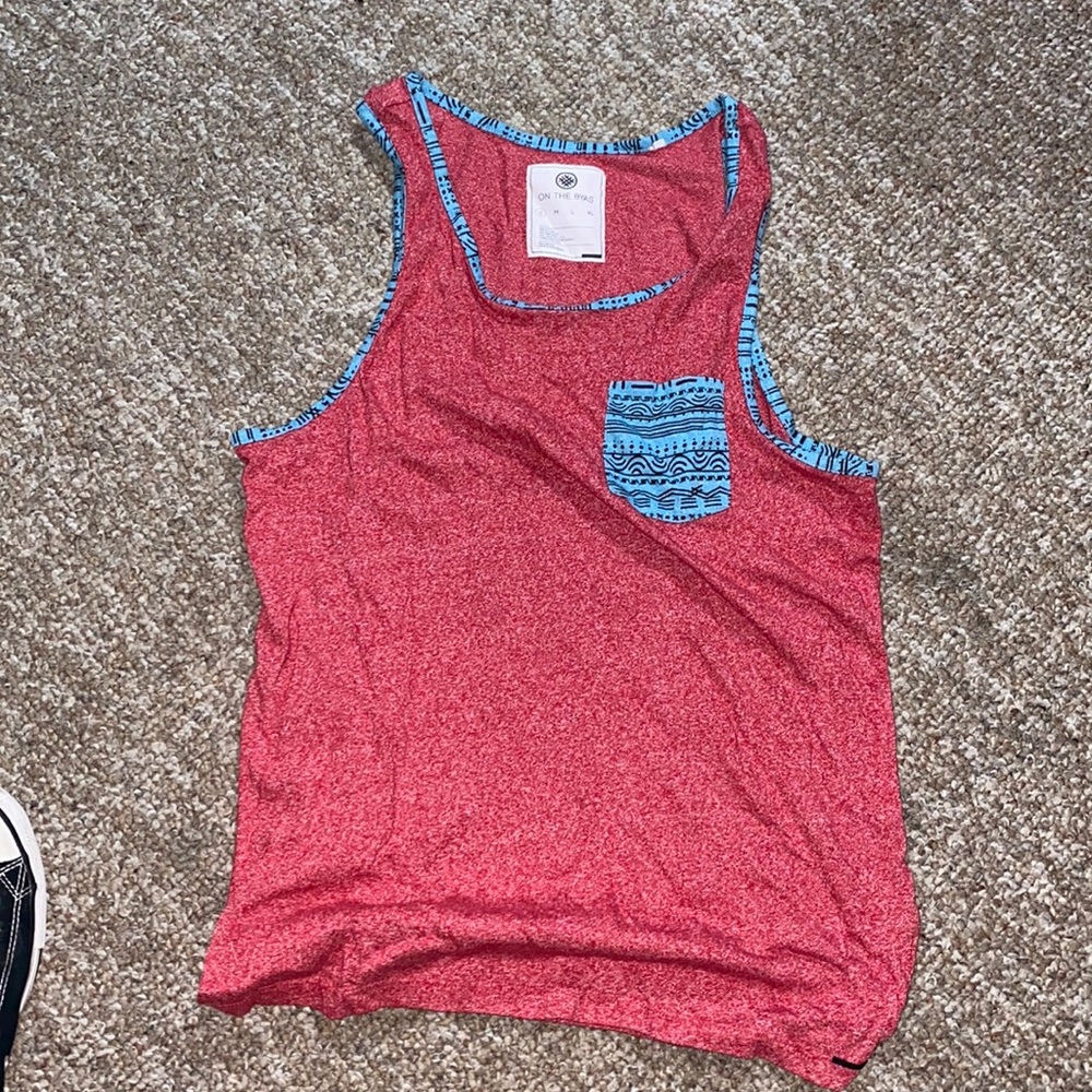 Red tank top